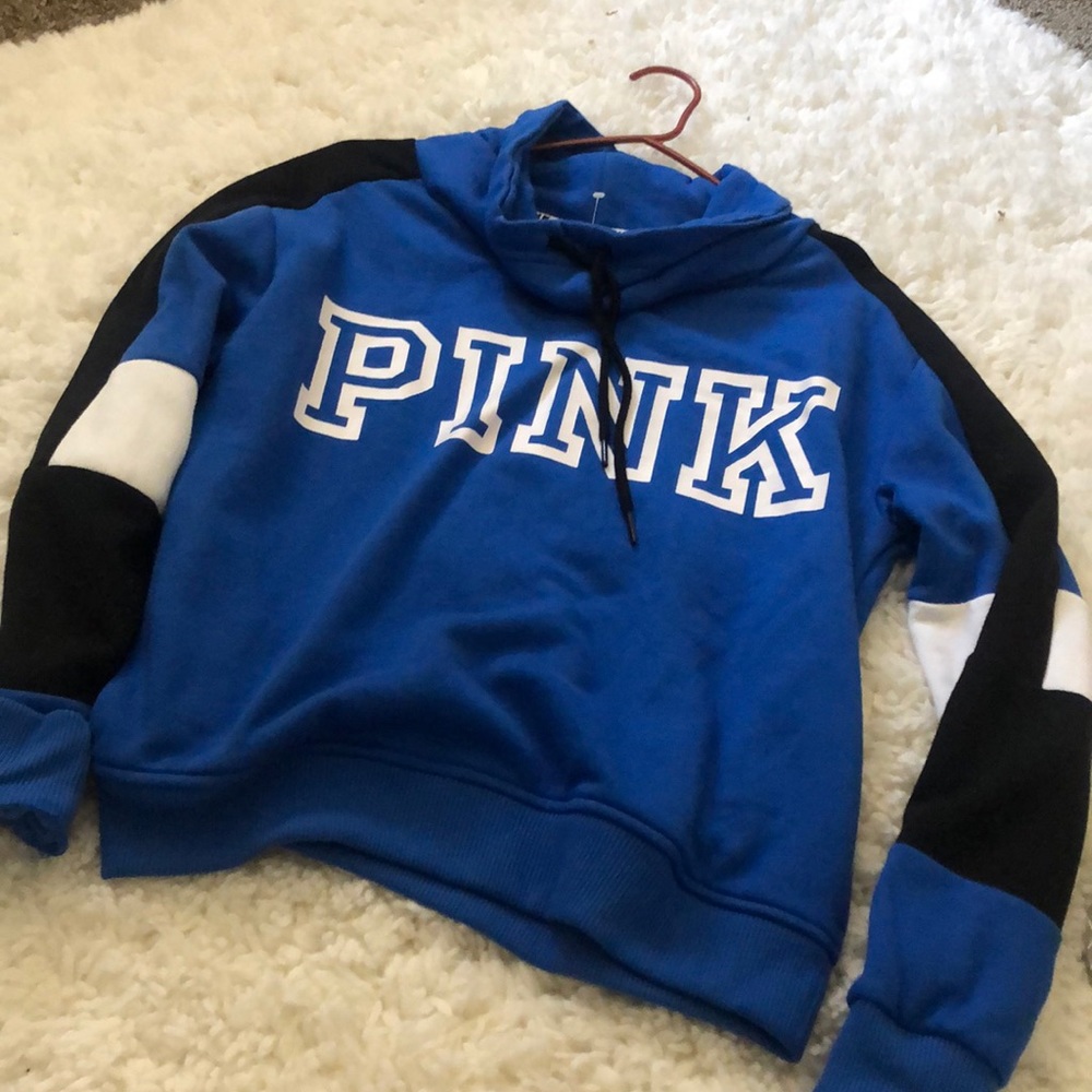 Pink cowl neck sweater